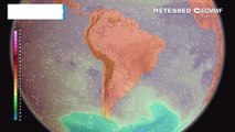 Temperatura a 850 hPa prevista desde el miércoles 19 hasta el lunes 24 de febrero