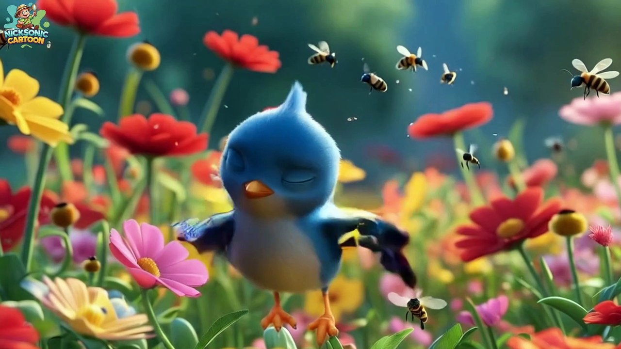 Birds Cartoon Song | Fun Learning About Birds | Sing-Along for Kids #kidssongs  #birdsong