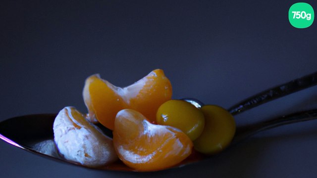 Petites cuillères de pétoncles et clémentines