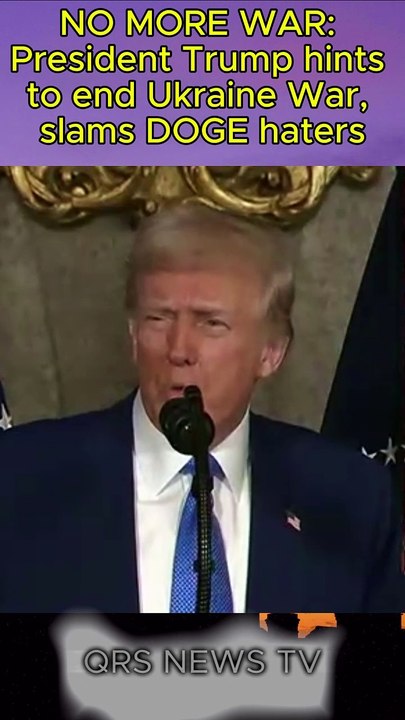NO MORE WAR: President Trump hints to end Ukraine War, slams DOGE haters
