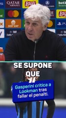 La rajada de Gasperini: "Lookman es uno de los peores lanzadores de penaltis que he visto nunca"
