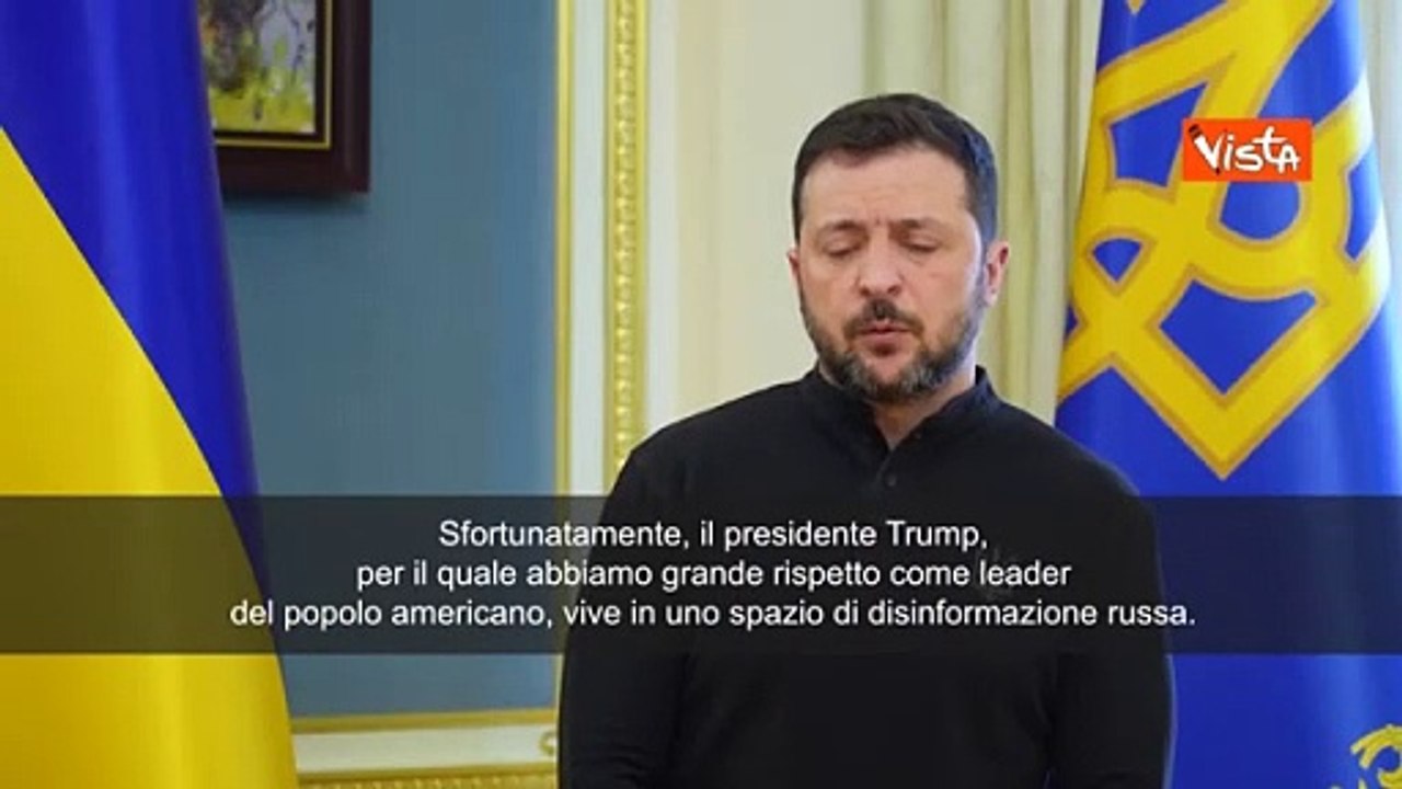 Zelensky: “Trump vive di disinformazione russa”