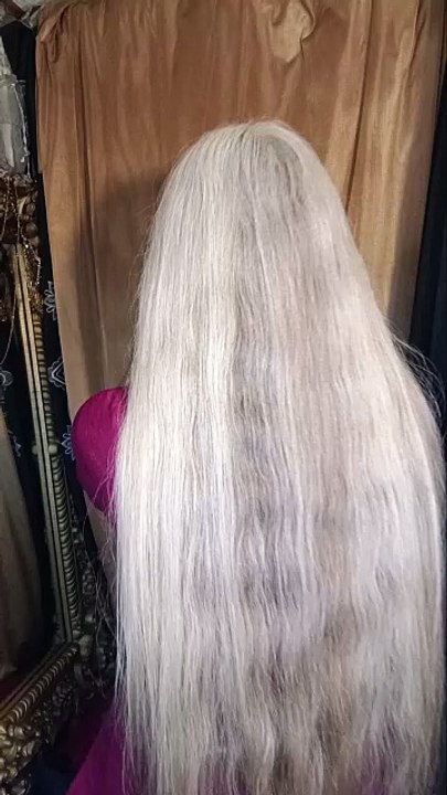 Hair vs. Camera! Back view as requested. Watch the full video on YouTube and don't forget to subscribe.