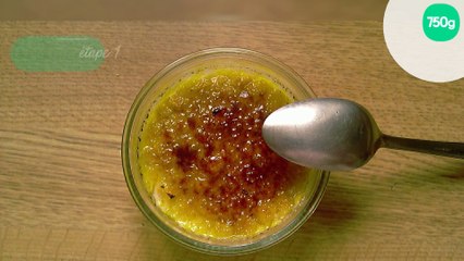 Crème brûlée aux pommes facile