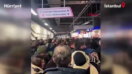 İstanbul’da metrolarda yoğunluk yaşandı