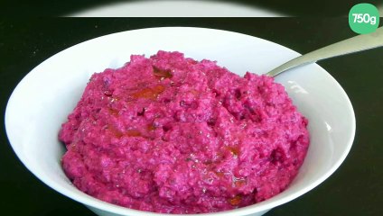 Dips de betterave, purée