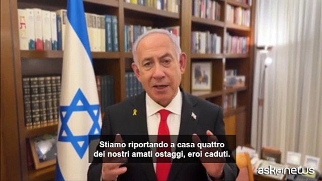 M.O. Netanyahu: giorno straziante per riconsegna dei corpi ostaggi