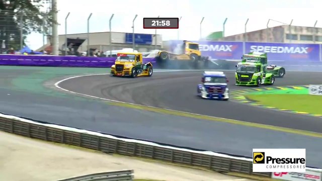 Formula Truck 2025 Interlagos Race 1 Restart Jacobsen Big Crash