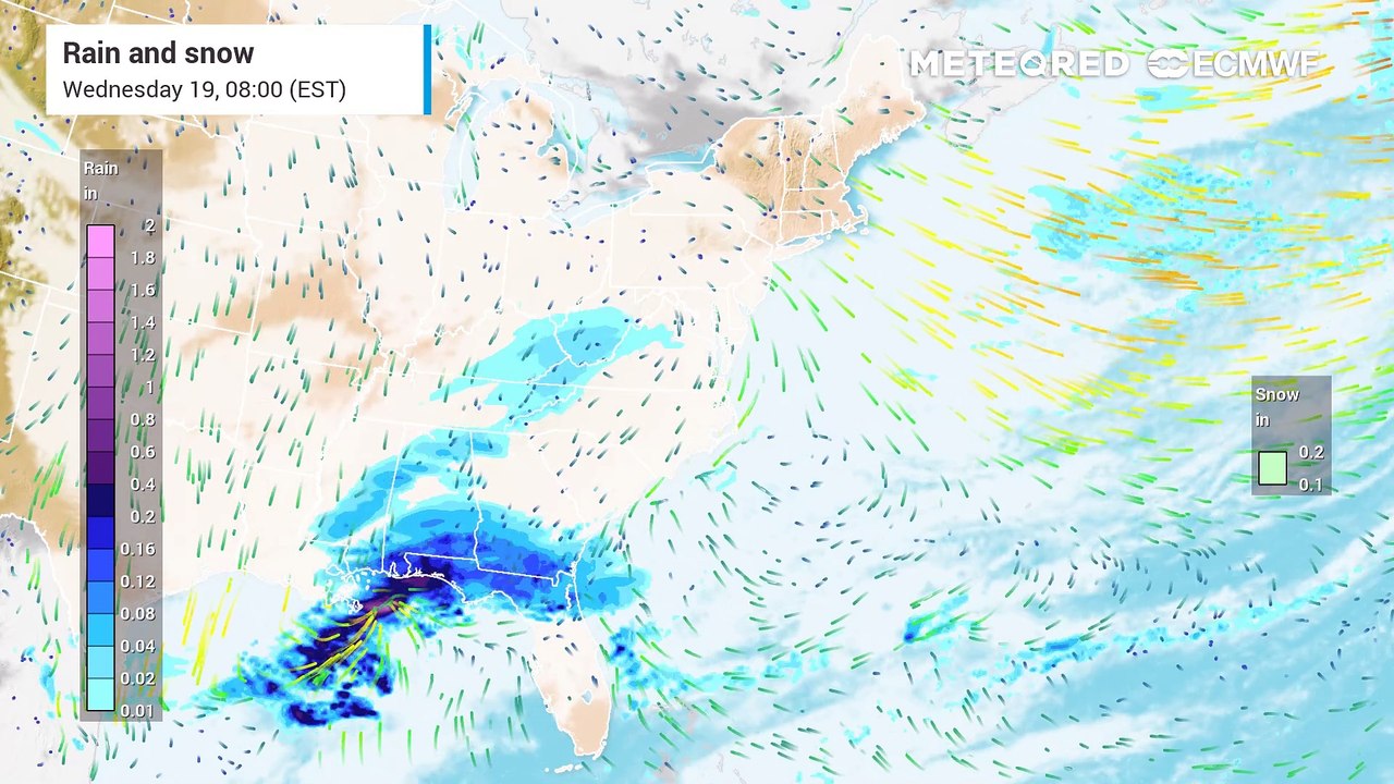Winter Storm Sweeps Across the Southeast and Mid-Atlantic with Heavy Rain, Snow, and Gusty Winds