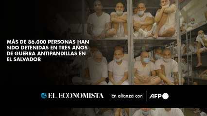 Más de 86.000 personas han sido detenidas en tres años de guerra antipandillas en El Salvador