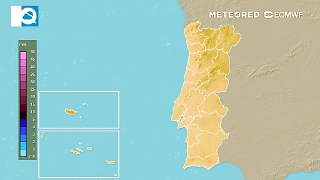 Frente fria deixará muita chuva em Portugal esta sexta-feira, 21 de fevereiro