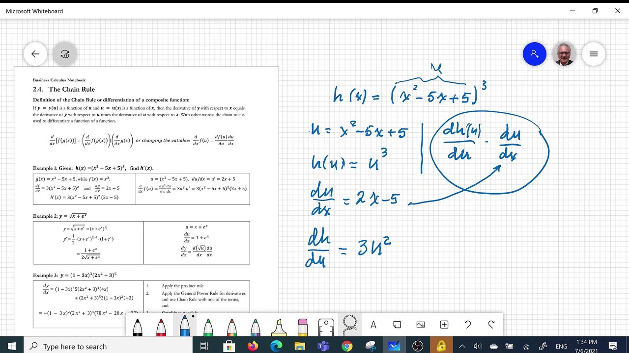 Lecture-6. Business Calculus. The Chain Rule & Implicit Differentiation.