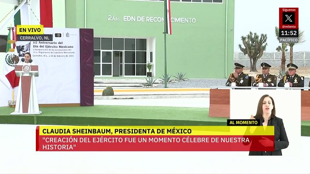 Sheinbaum incrementa percepciones del Ejército como agradecimiento a su esfuerzo