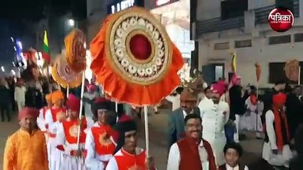 बस्तर महाराजा की राजसी बारात ने किया नगर भ्रमण