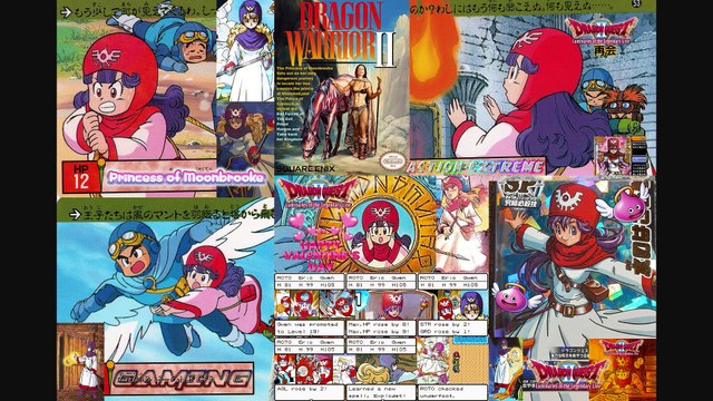 Dragon Quest II - Suite - Gods of the Evil Spirits Original Sountrack - Princess of Moonbrooke Collage Custom Wallpaper