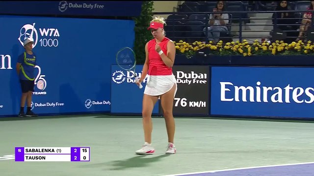 Tauson stuns Sabalenka in Dubai
