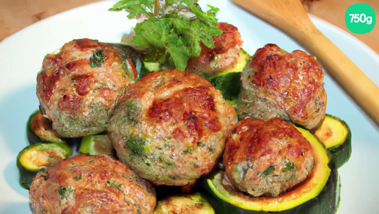 Boulettes de porc aux courgettes