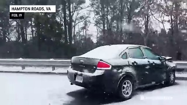 Multiple crashes in Virginia highways amid snowstorm