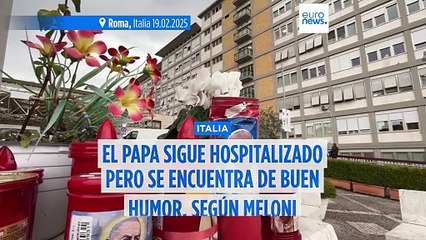 El Papa Francisco sigue hospitalizado pero se encuentra de buen humor, según Giorgia Meloni