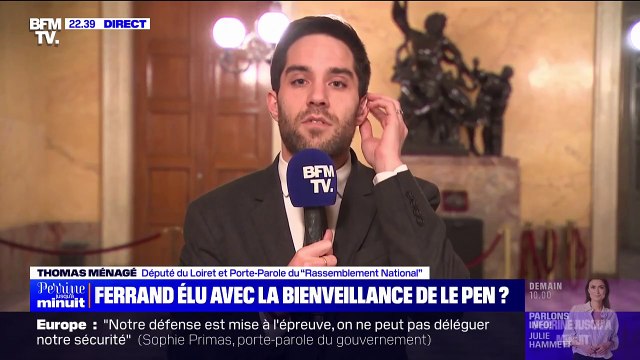 Richard Ferrand au Conseil constitutionnel: On a fait le choix d'éviter la politique du pire , Thomas Ménagé (RN)