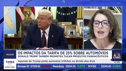 Economista da FGV comenta os impactos reais da tarifa de 25% sobre automóveis anunciado por Trump