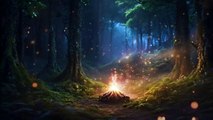 Relaxing Music 🎶🌿 Nature Sounds, and Crackling Fire 🔥 for Ultimate Relaxation