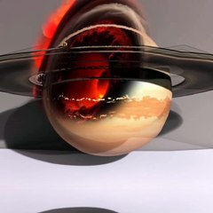 The interior of the planet Saturn