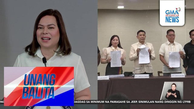 VP Sara Duterte, naghain ng petisyon sa Korte Suprema para pigilan ang impeachment trial laban sa kaniya | Unang Balita