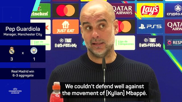 Guardiola admits 'the best team won' after Champions League exit