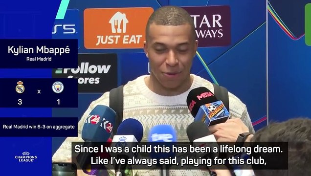 Mbappe calls hat-trick v City a 'lifelong dream'