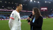 van Dijk pitch interview: "I feel disappointed, but we will move on" | Aston Villa v Liverpool 2025
