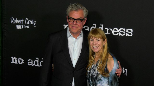 Danny Huston and Julia Verdin attend the No Address red carpet premiere in Los Angeles