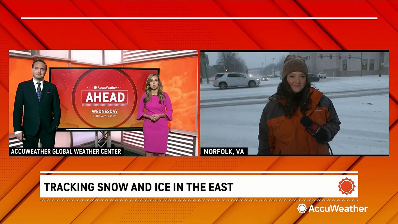 Snow covers streets across Hampton Roads
