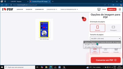 Convertendo Cartão de Visitas Interativo e Digital de JPG  Para PDF - Tutorial 02