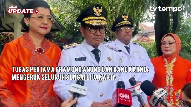 Tugas Pertama Pramono Anung dan Rano Karno: Mengeruk Seluruh Sungai di Jakarta