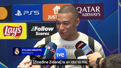Mbappe happy to make his 'idol' Zidane smile after hat-trick against Man City