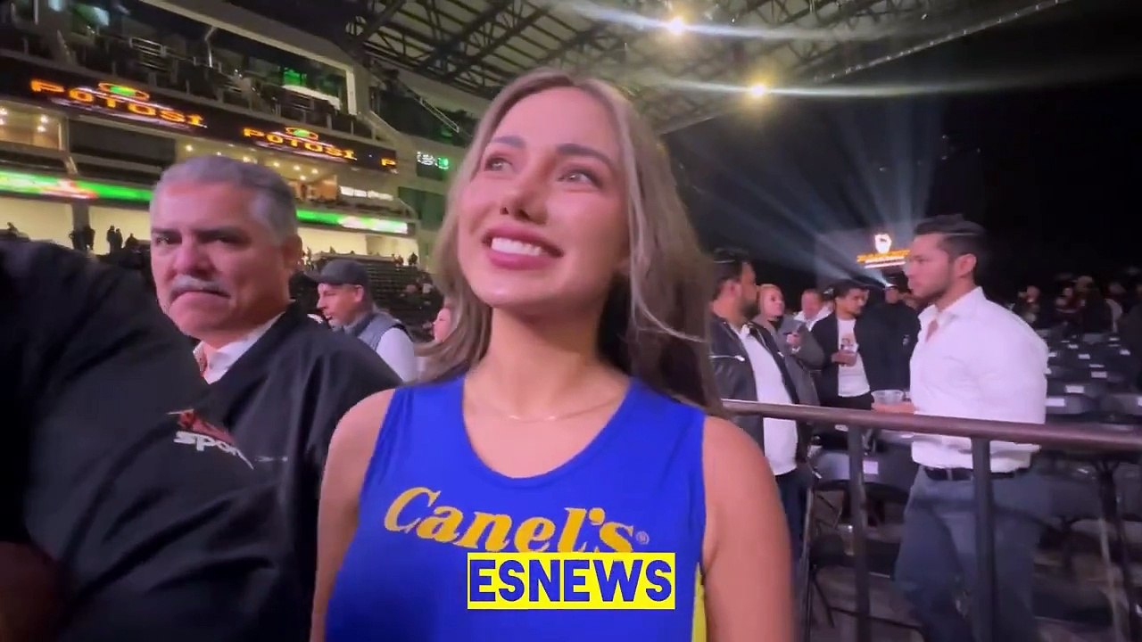 Pretty Ring Girl loves Canelo - esnews boxing