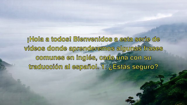 Frases Comunes en Ingles: Desde '¿Estas seguro?' hasta '¡Date prisa!' - Aprende y Traduce