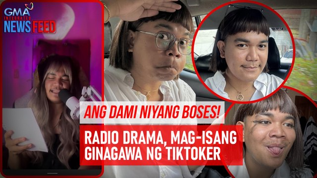 Ang dami niyang boses! Radio drama, mag-isang ginagawa ng TikToker | GMA Integrated Newsfeed