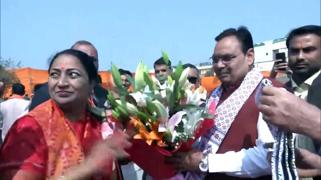 दिल्ली में नई सरकार के शपथ ग्रहण समारोह में सीएम भजनलाल हुए शामिल