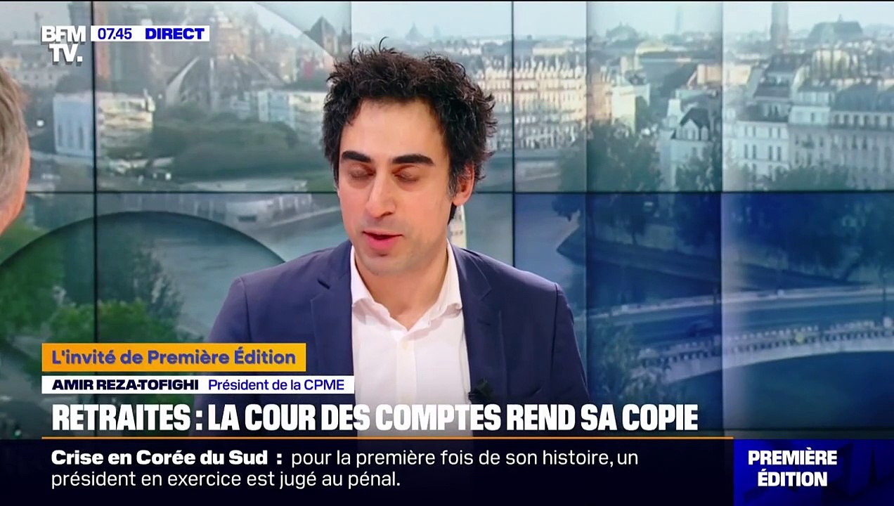 Amir Reza-Tofighi, président de la CPME: "Plus l'espérance de vie augmente et plus il faudra travailler pour pouvoir payer les retraites"