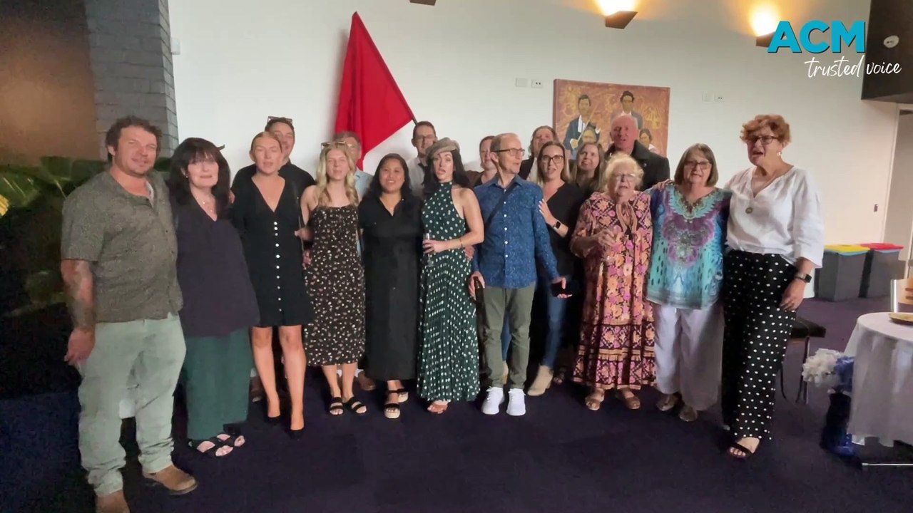 Impromptu performance of Do You Hear the People Sing? by cast of 2019 Taree Arts Council production of Les Miserables following director Gayle Cameron’s funeral on February 20, 2025.