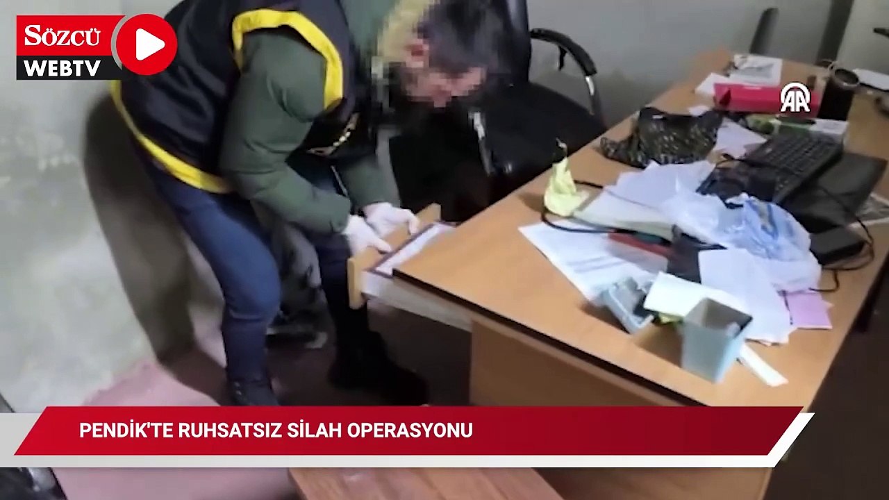 Pendik'te ruhsatsız silah operasyonunda 2 şüpheli yakalandı