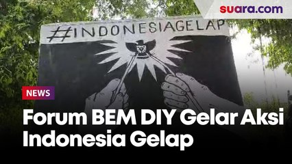 Masyarakat dan Forum BEM DIY Gelar Aksi Indonesia Gelap