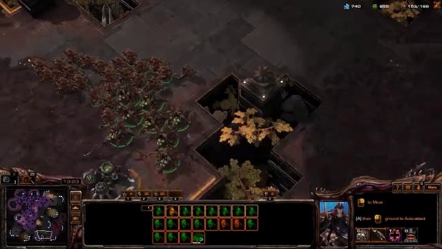 [SC2]No.0346 Great ZERG Player vs Hard-Level ZERG A.I, WIN[Queens' Defense, &, Mass-Hydra].CUT.01'34-17'50