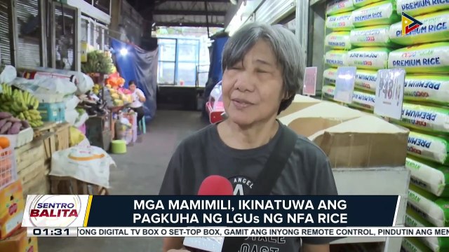 Mga mamimili, ikinatuwa ang pagkuha ng LGUs ng NFA rice ;