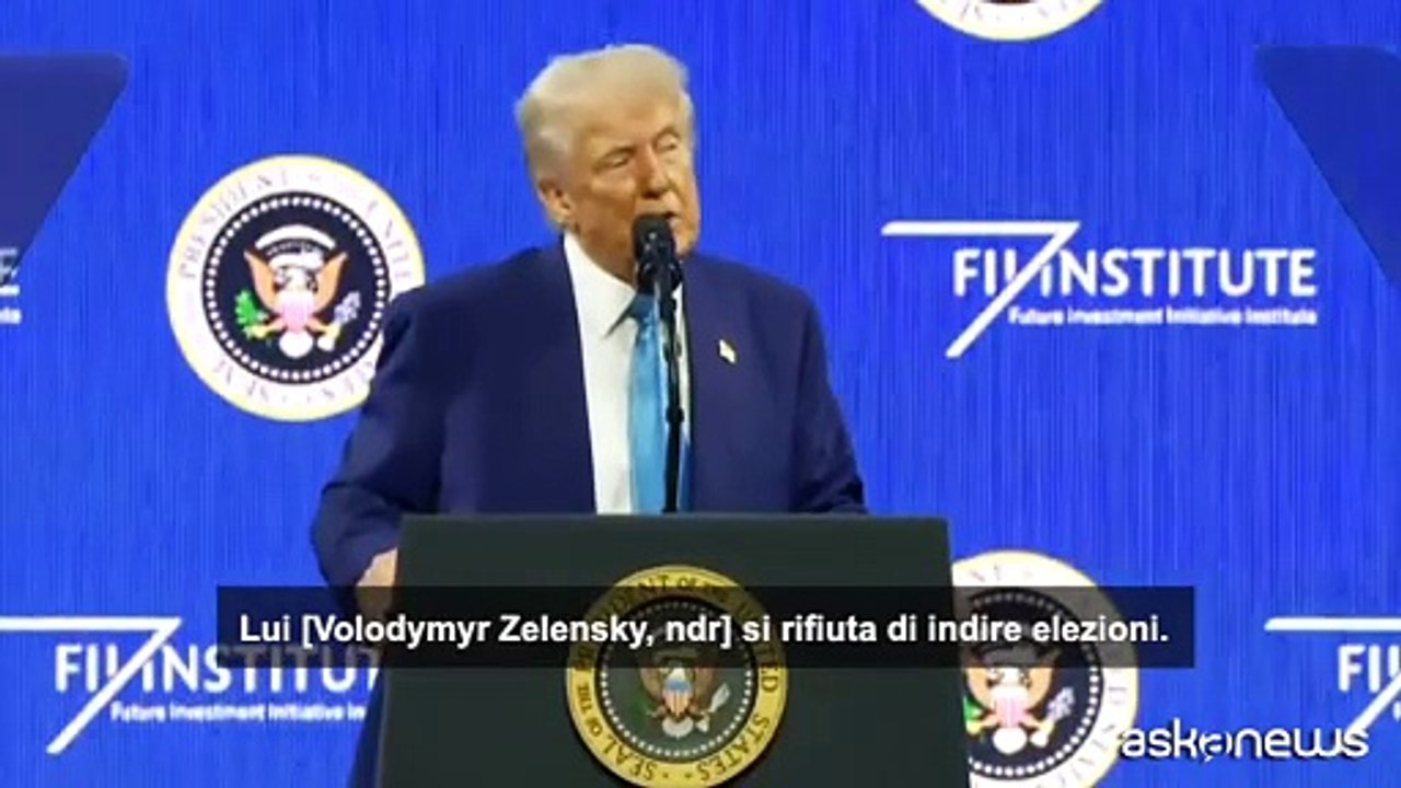 Trump definisce Zelensky un "dittatore senza elezioni"