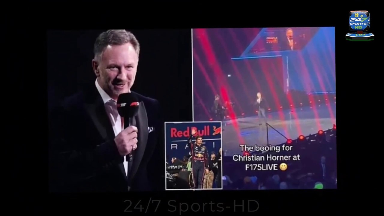 Christian Horner is savagely BOOED by thousands at the O2 Arena as Red Bull team principal is introduced to crowd during F1's 75th anniversary event