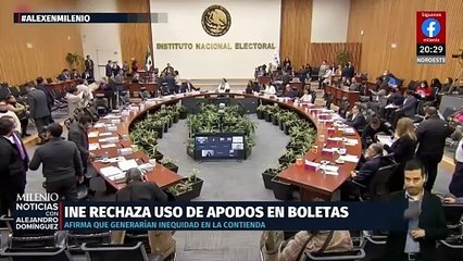 INE rechaza incluir apodos en boletas electorales para evitar inequidad