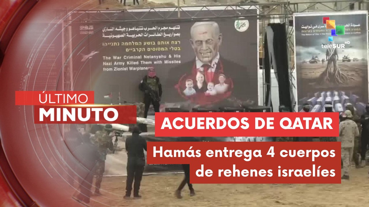 Resistencia palestina entregó cuatro cuerpos de rehenes asesinados por los bombardeos israelíes